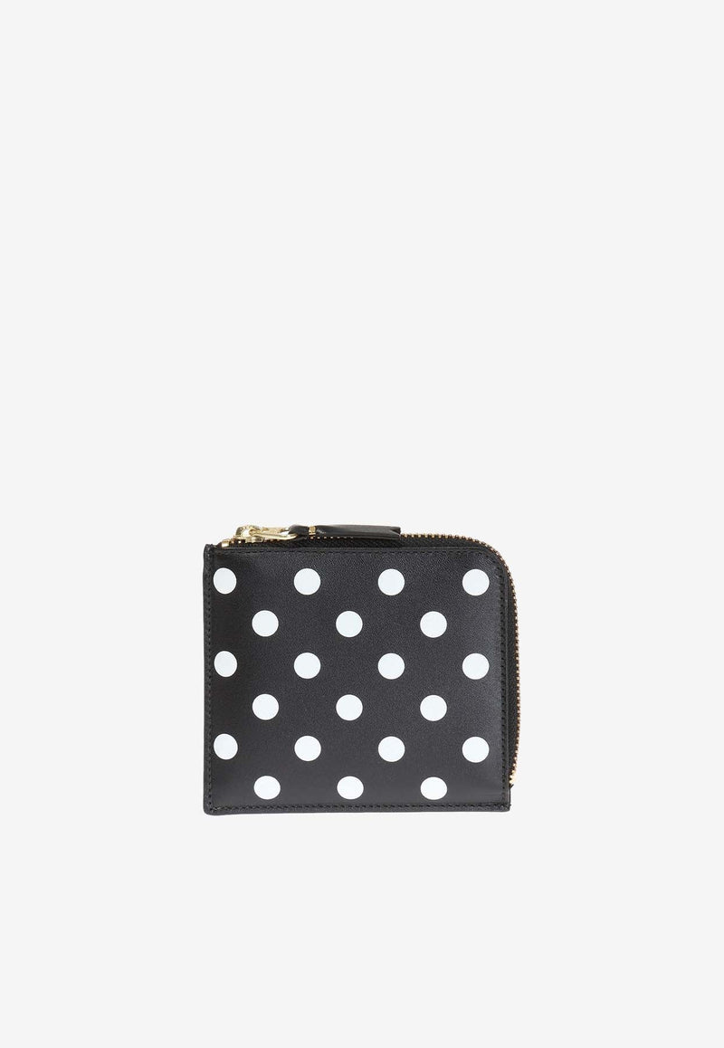 Polka Dot Zip-Around Pouch