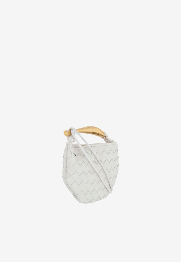 Mini Sardine Top Handle Bag in Intrecciato Leather