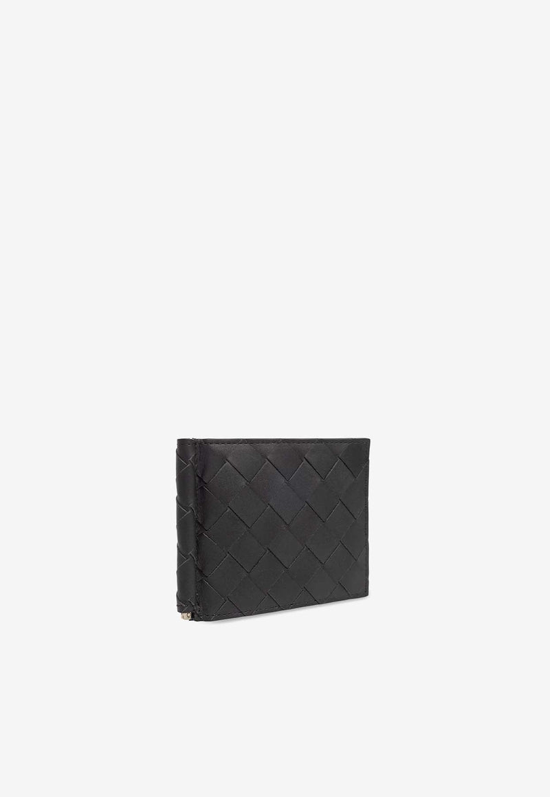 Bi-Fold Intrecciato Bill Clip Wallet