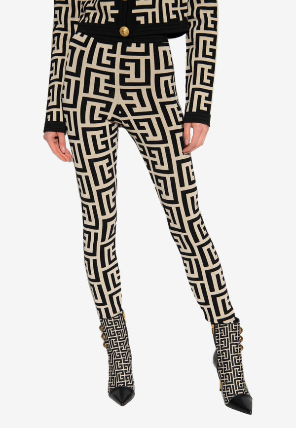 Monogram Jacquard Leggings