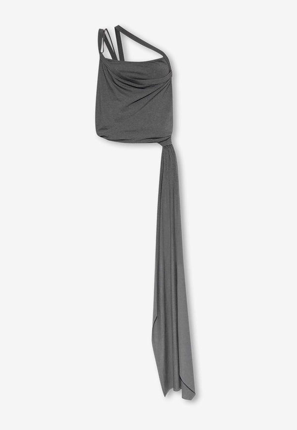 Drape-Detailed Sleeveless Top