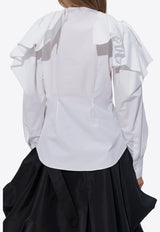 Long-Sleeved Ruffled Shirt