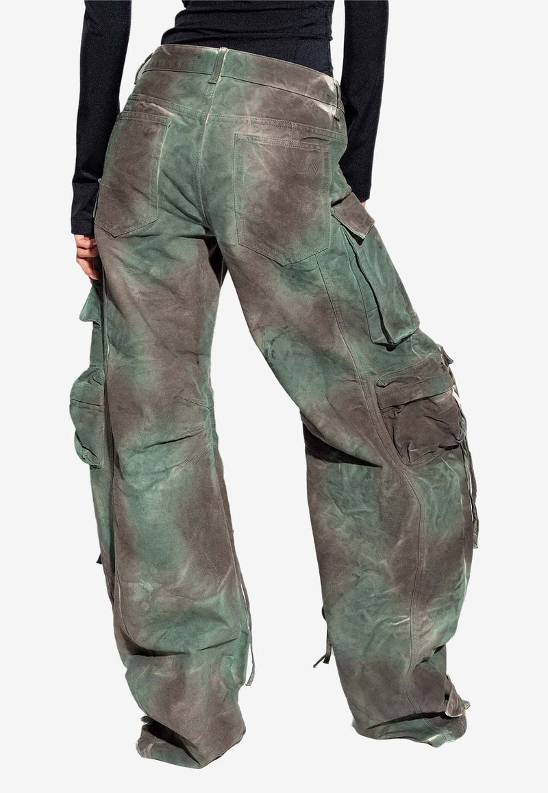 Fern Stained Camouflage Cargo Jeans