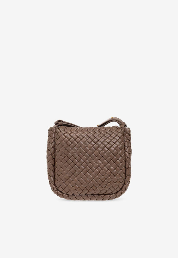 Mini Cobble Intreccio Leather Shoulder Bag