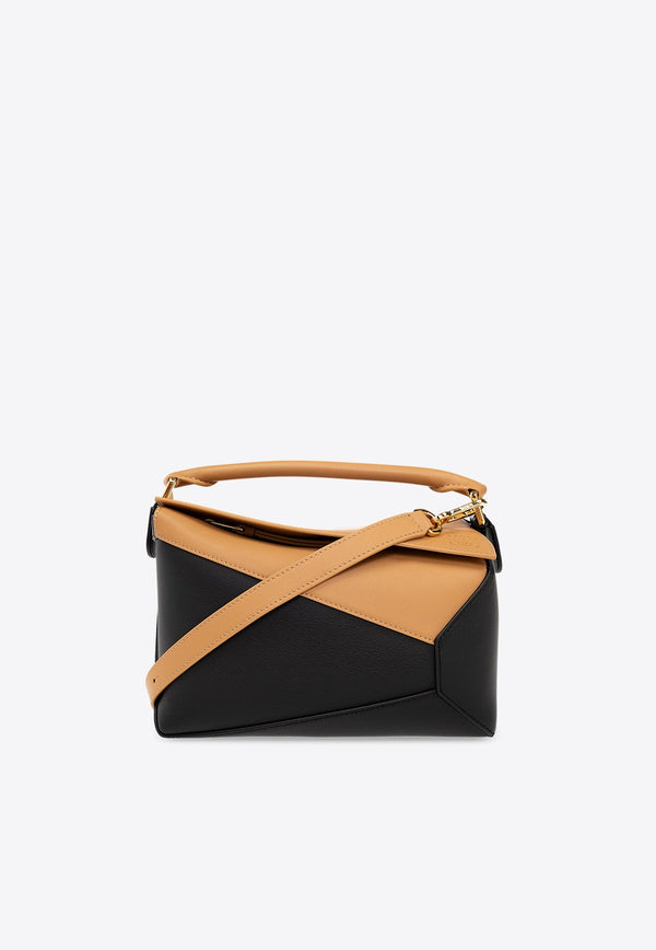 Small Puzzle Shoulder Bag in Calf Leather