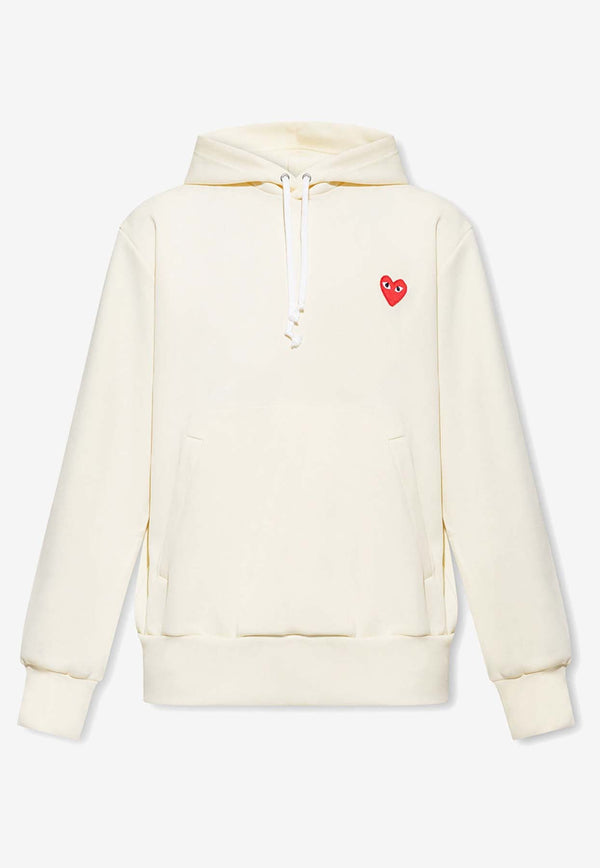 Embroidered Heart Hooded Sweatshirt