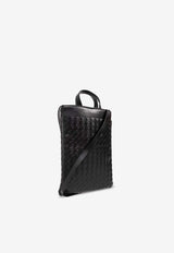 Intrecciato Laptop Top Handle Bag