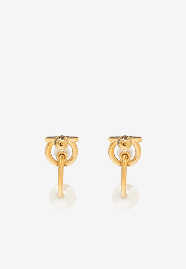 Gancini Pearl Earrings