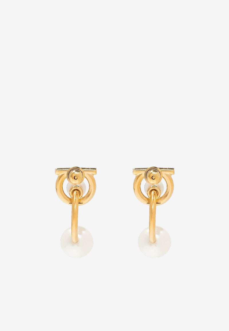 Gancini Pearl Earrings