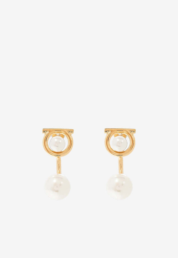 Gancini Pearl Earrings