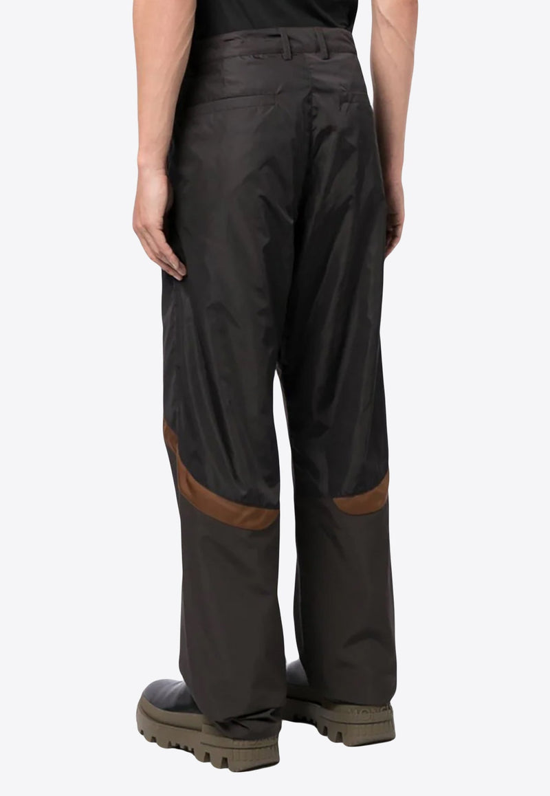 Paneled Straight Leg Pants