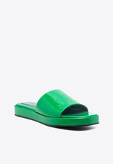 Cala Patent Leather Flat Sandals