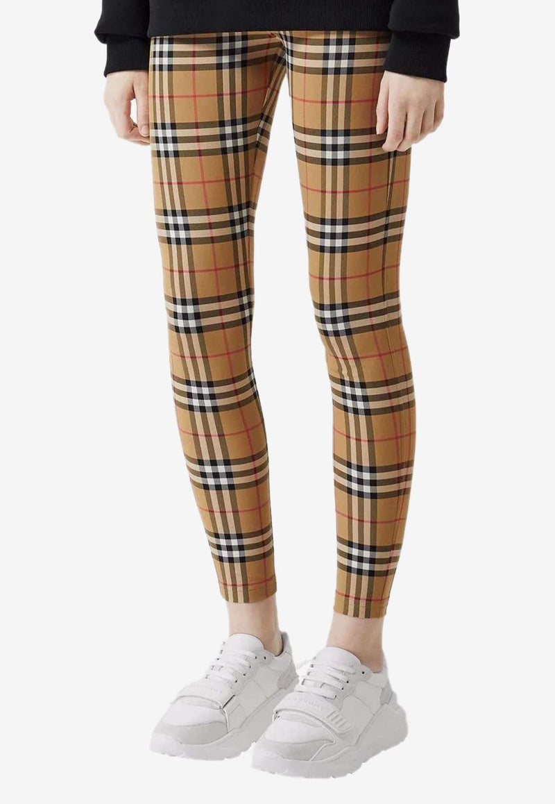 Vintage Checked Leggings