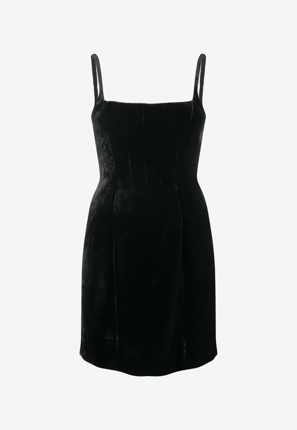 Velvet Sleeveless Mini Dress