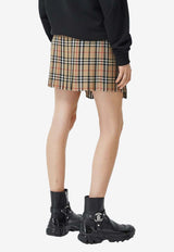 Vintage Check Mini Skirt