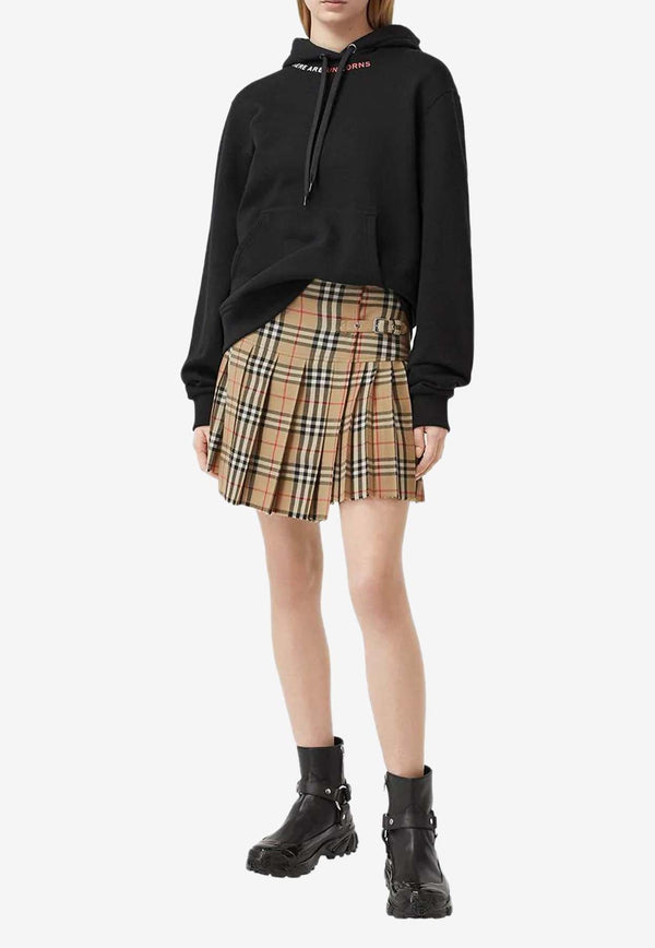 Vintage Check Mini Skirt