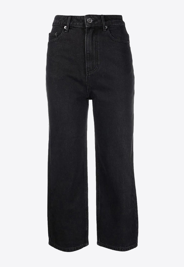 Straight-Leg Cropped Jeans