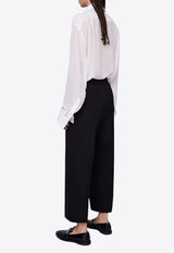 Cropped Tailored Pants in Wool