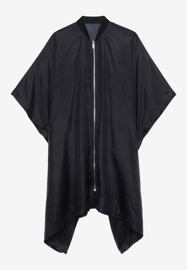 Short-Sleeved Silk Coat