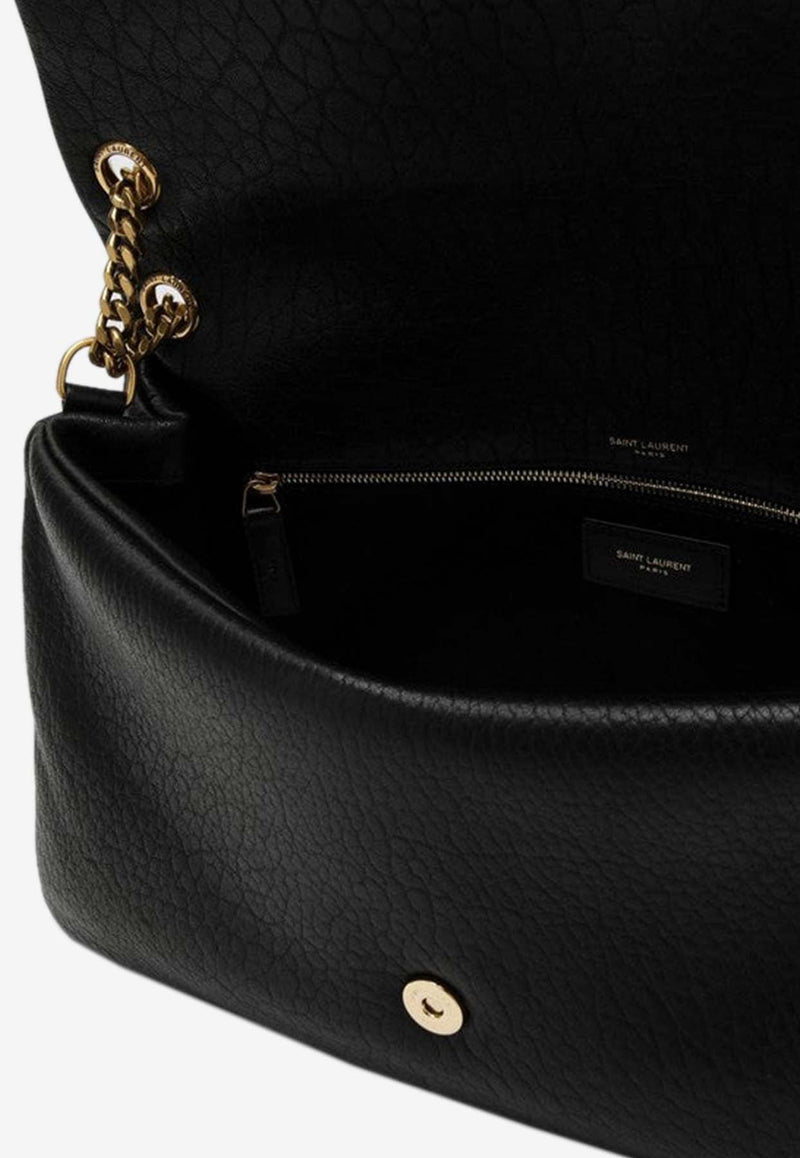 Large Calypso Grained Leather Shoulder Bag