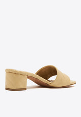 Amy 45 Intreccio Leather Mules