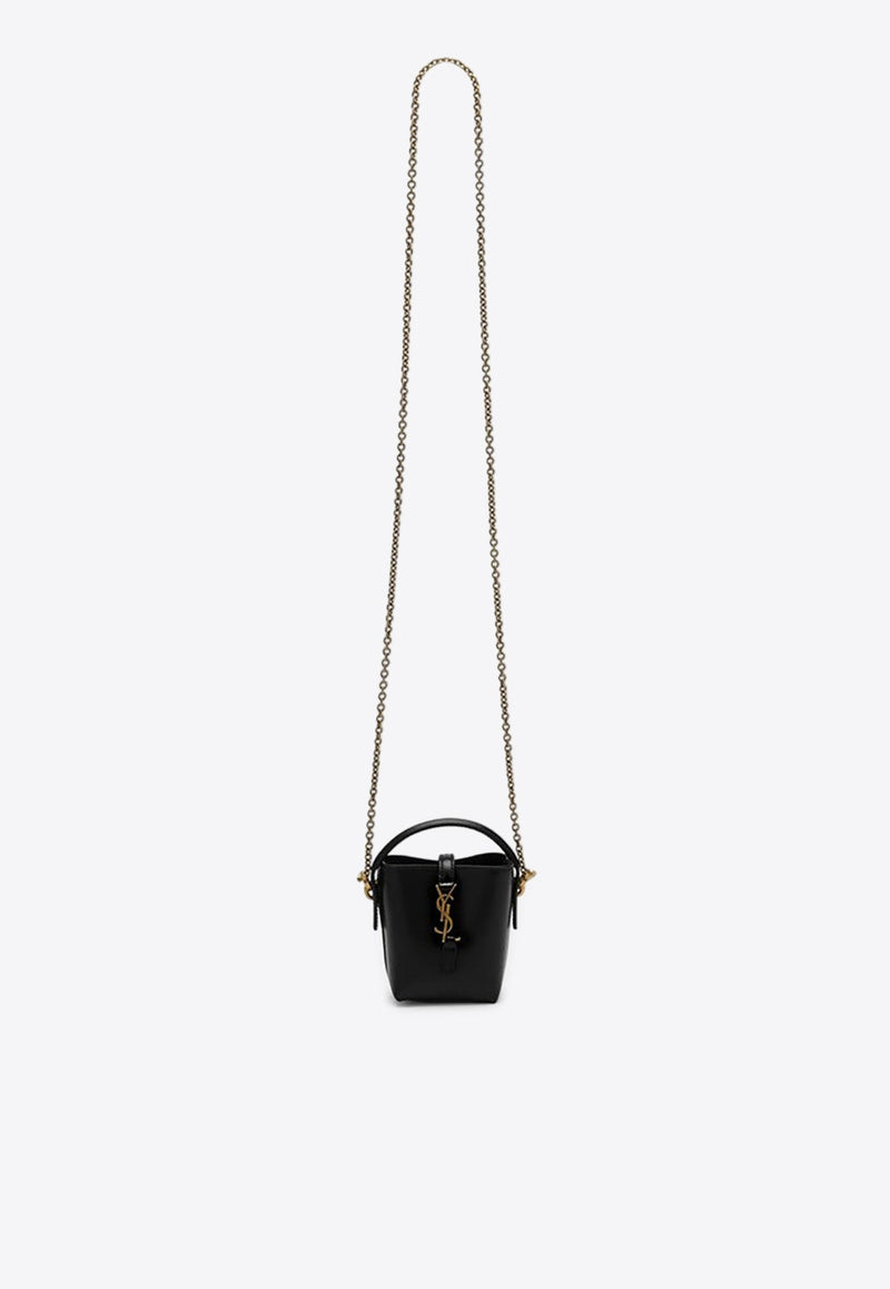 Micro Le 37 Calf Leather Bucket Bag