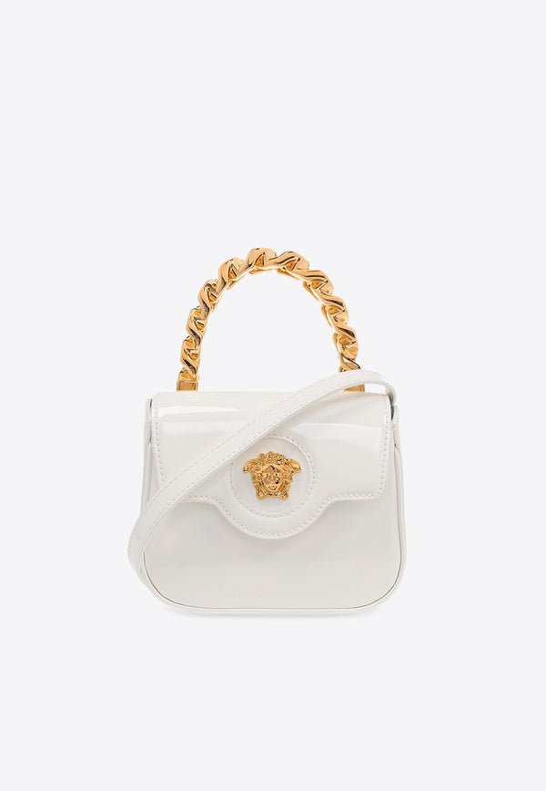 Mini La Medusa Shoulder Bag in Patent Leather