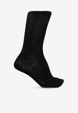 Logo Ribbed Socks