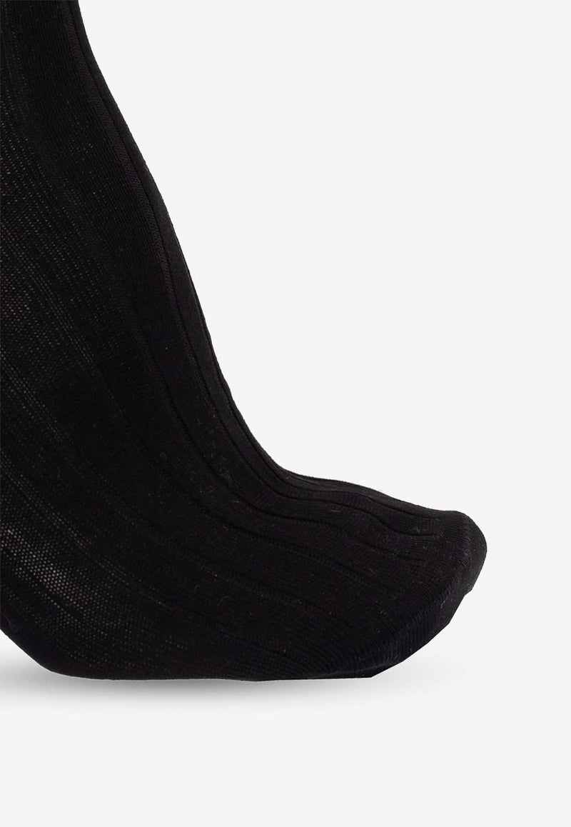 Logo Ribbed Socks