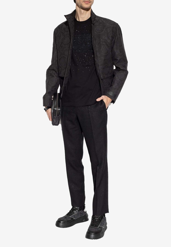 Barocco Jacquard Zip-Up Jacket