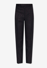 Barocco Jacquard Straight-Leg Pants