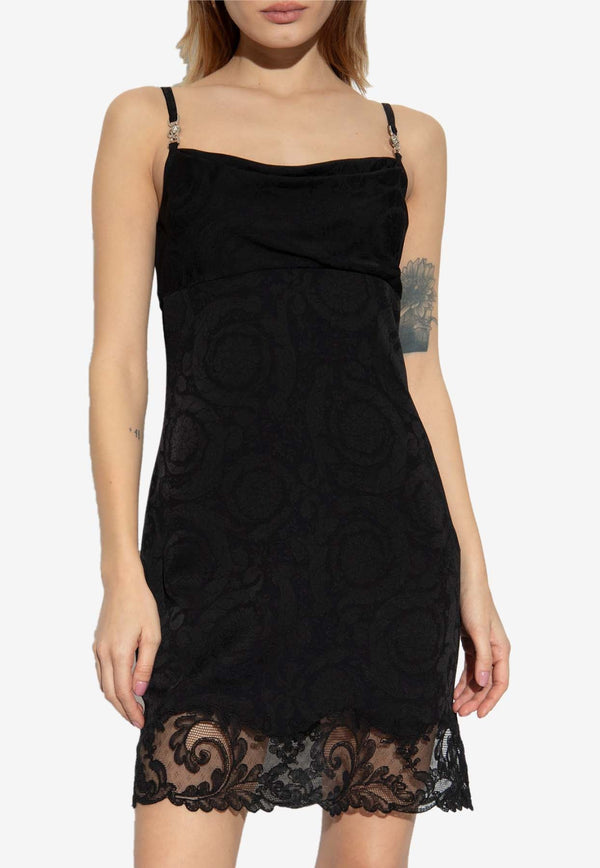 Barocco Lace Sleeveless Mini Dress