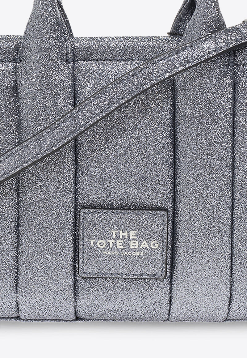 The Mini Galactic Glitter Leather Tote Bag