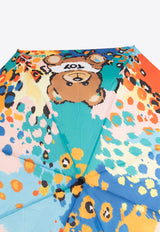 Open and Close Leopard Print Umbrella