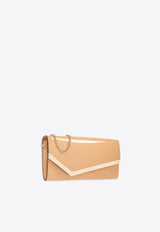 Emmie Patent-Leather Clutch Bag