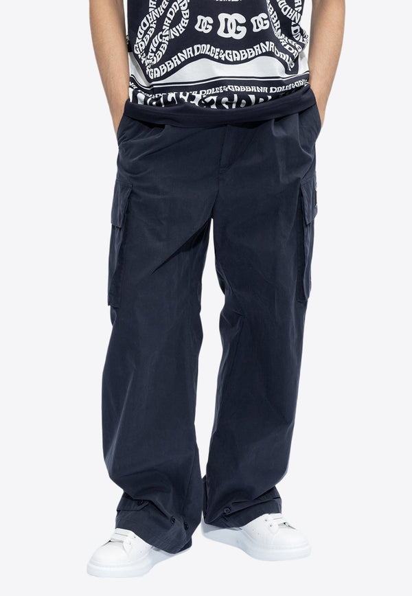 Logo Plaque Cargo Pants