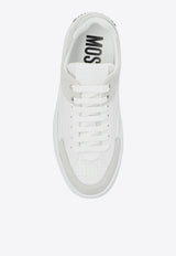 Logo-Embossed Leather Sneakers
