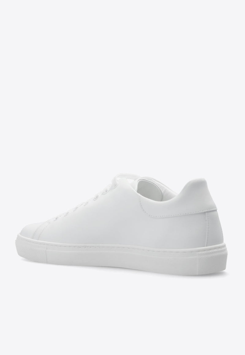 Serena Logo Print Leather Sneakers