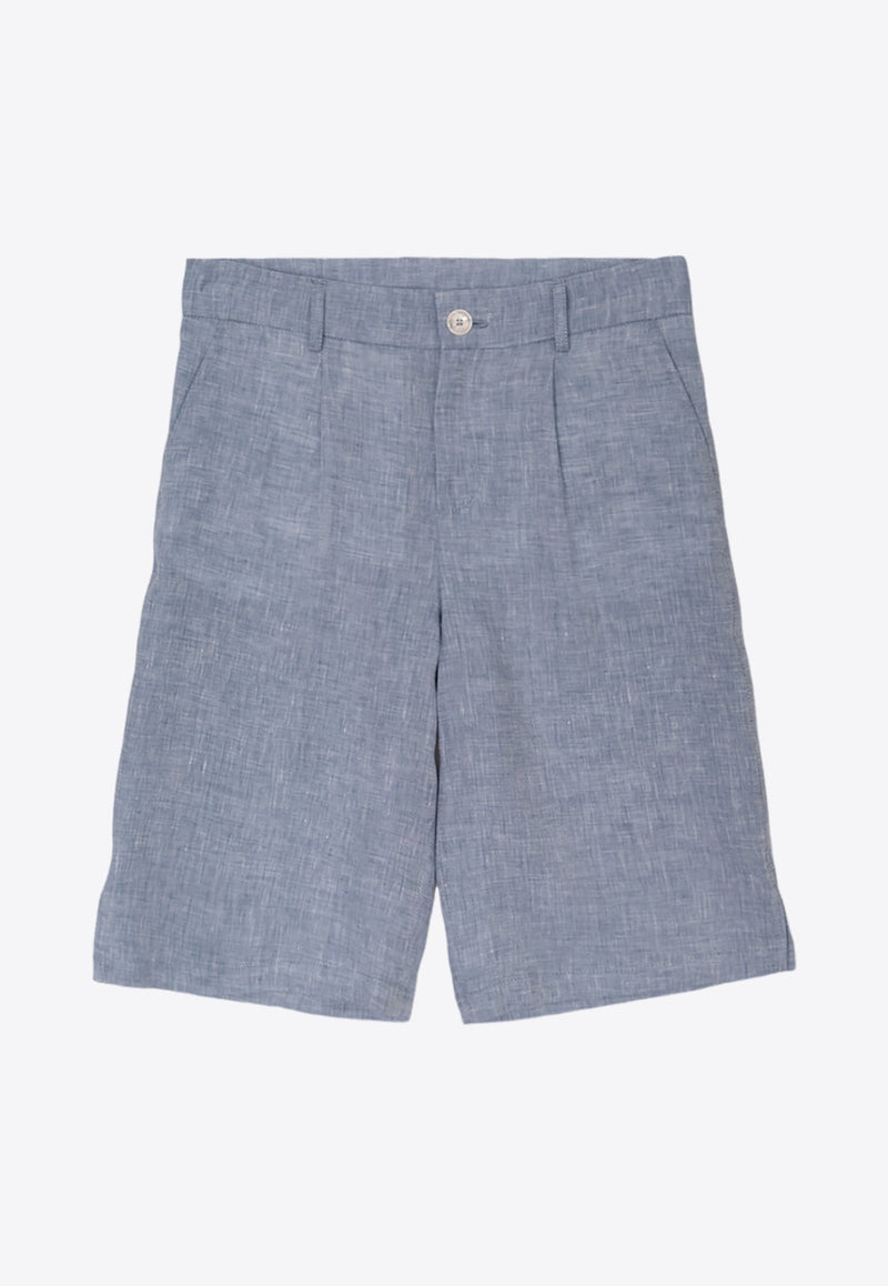 Boys Logo Patch Bermuda Shorts