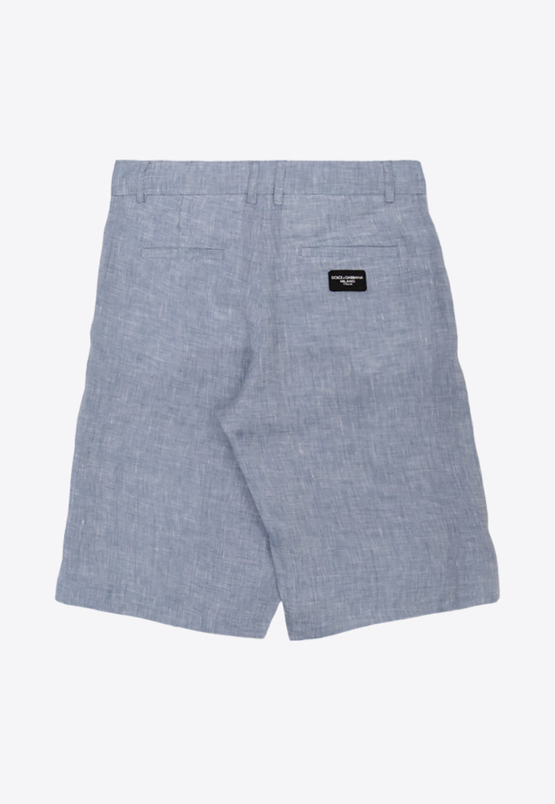 Boys Logo Patch Bermuda Shorts