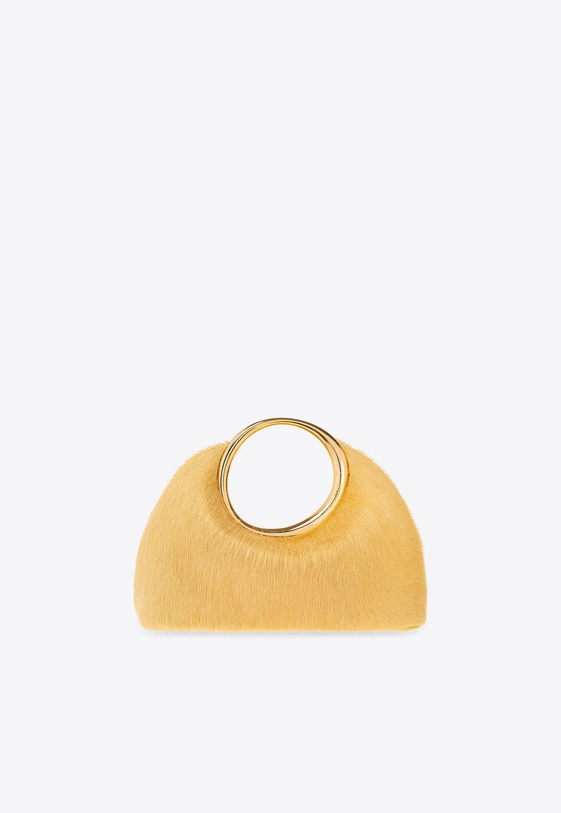 Mini Calino Ring Top Handle Bag in Ponyhair