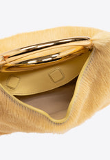 Mini Calino Ring Top Handle Bag in Ponyhair