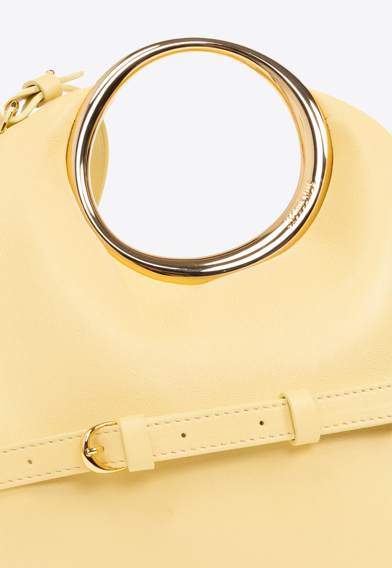 Le Calino Ring Top Handle Bag in Nappa Leather