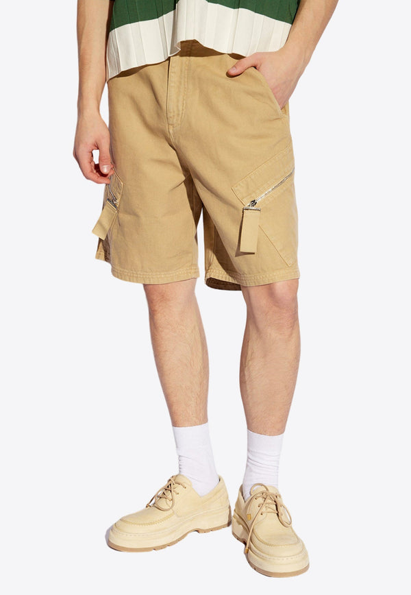 Le Marrone Zipped Cargo Shorts