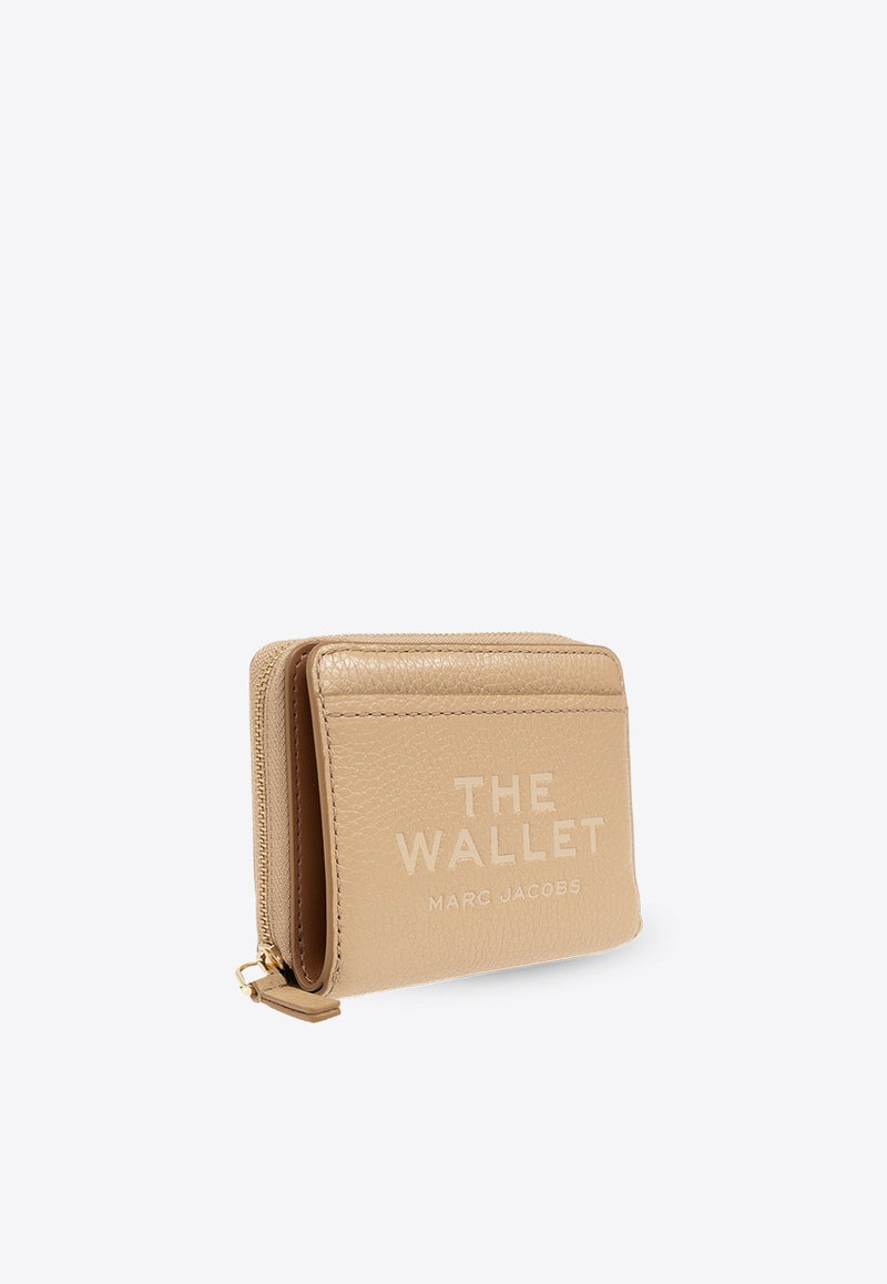 The Mini Grained Leather Compact Wallet