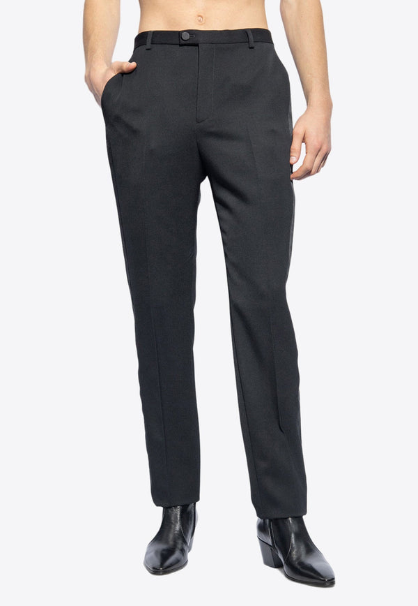 Grain De Poudre High-Waist Tuxedo Pants