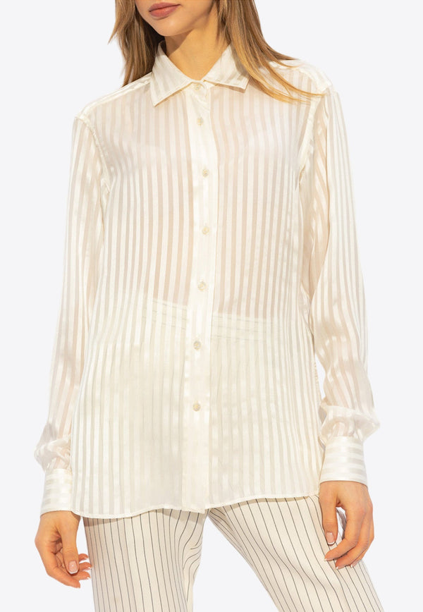 Striped Silk Shirt