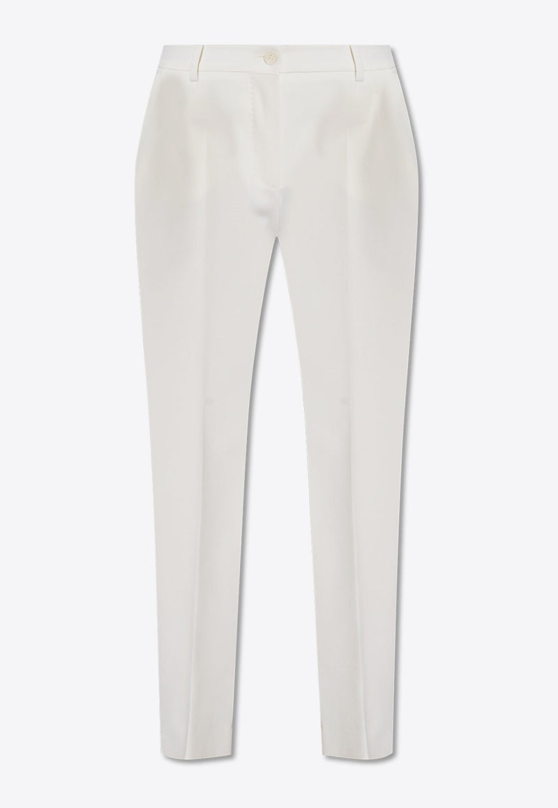 Slim-Leg Wool-Blend Pants