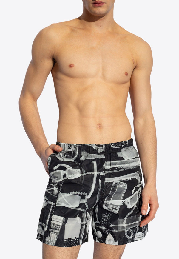 X-ray Print Swim Shorts