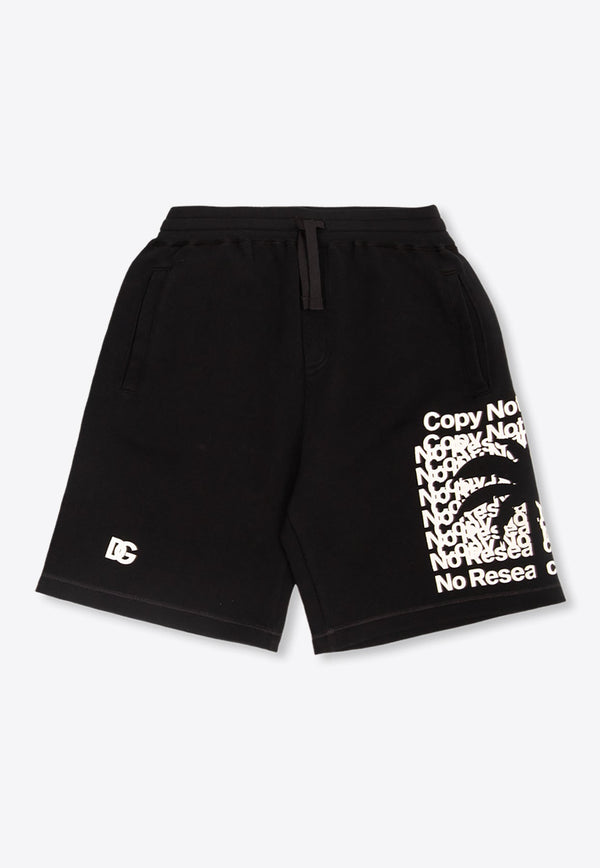Boys Palm-Print Shorts